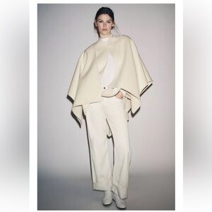 ZW COLLECTION WOOL BLEND CAPE COAT